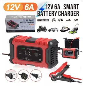 🔋 ¡NO TE QUEDES VARADO NUNCA MÁS! Cargador de Batería Inteligente 12V 6A